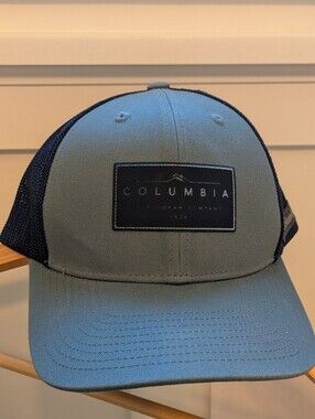 Columbia Two-Tone Olive Green and Black Mesh Trucker Hat